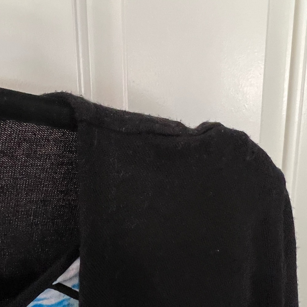 Dana Buchman long sleeve, PL black with blue print insert - Picture 4 of 9